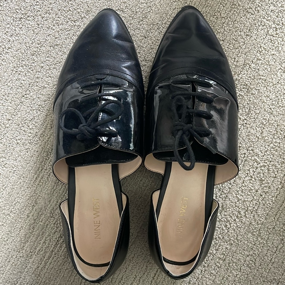 Black Leather mules! Brand: Nine West Size: 10